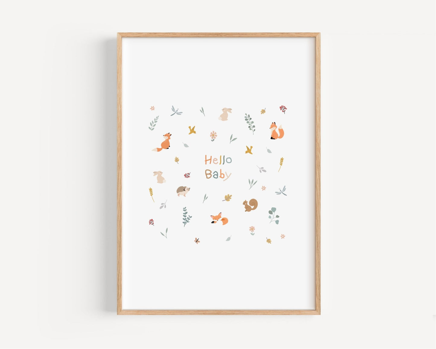 Affiche Illustrée "Mini Forêt" - Lune Trois - Quarts