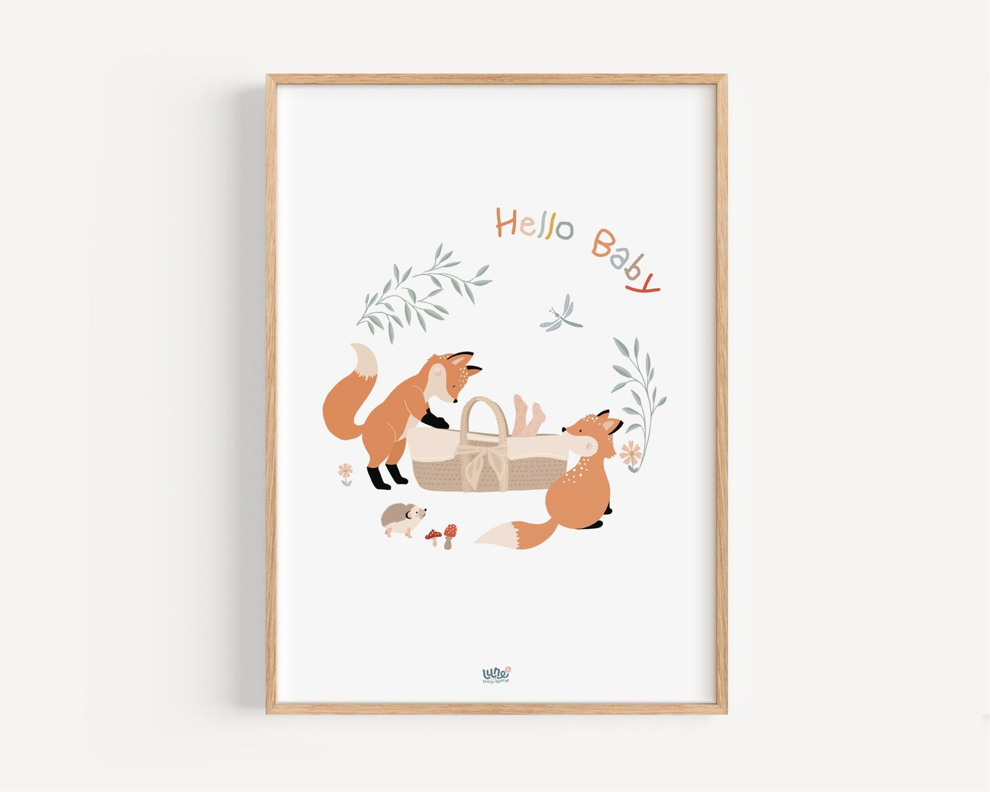 Affiche Illustrée "Jolis bois" - Lune Trois - Quarts