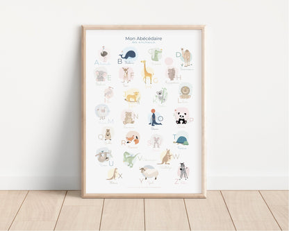 Abécédaire des animaux - Lune Trois - Quarts