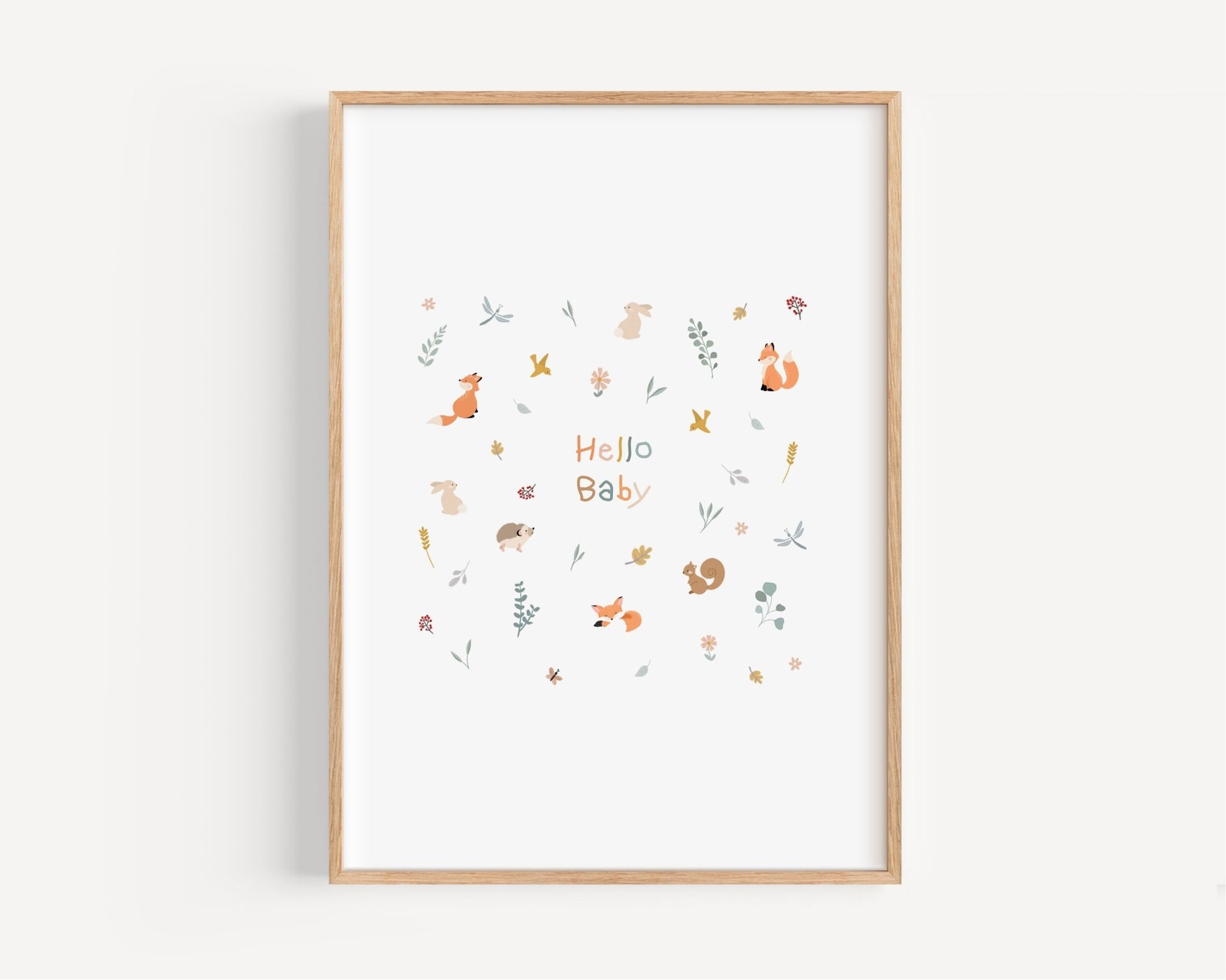 Affiche Illustrée "Mini Forêt" - Lune Trois - Quarts