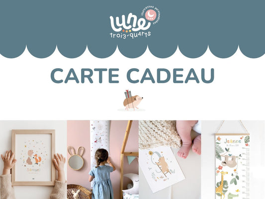 Carte Cadeau - Lune Trois - Quarts