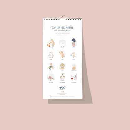 Calendrier d'anniversaires - Lune Trois - Quarts