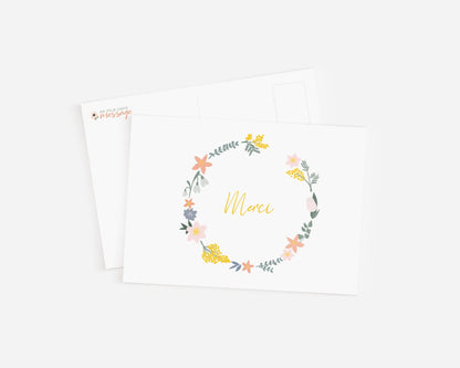 Carte Postale - Merci - Lune Trois - Quarts