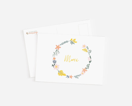 Carte Postale - Merci - Lune Trois - Quarts