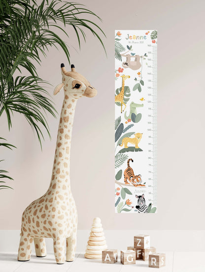 Toise illustrée Jungle - Lune Trois - Quarts