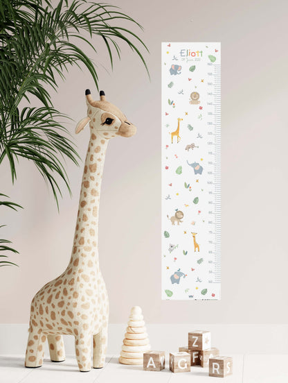 Toise illustrée Mini Jungle - Lune Trois - Quarts