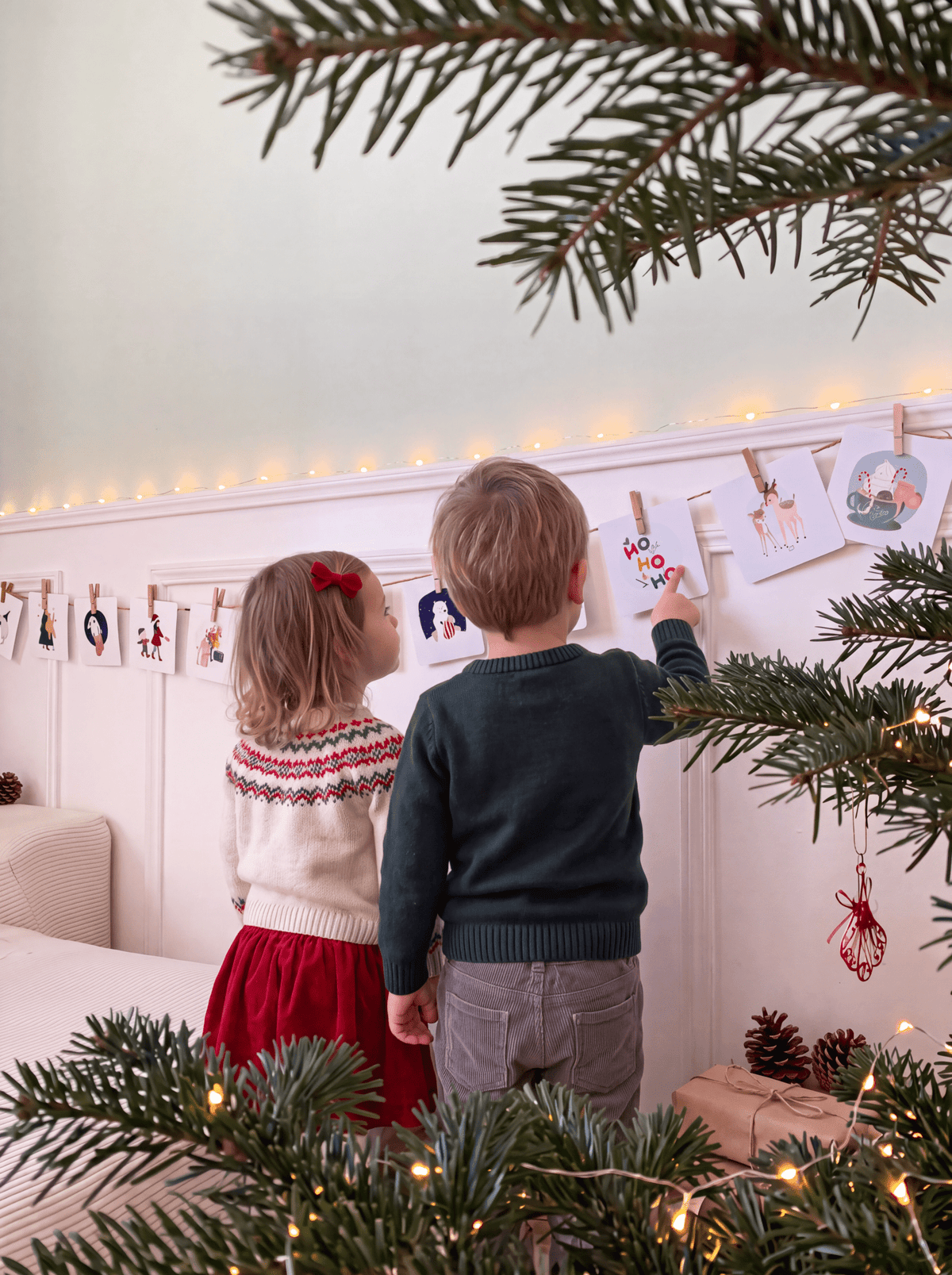 Calendrier de l’Avent illustré et réutilisable - 24 cartes d’activités de Noël - PREVENTE - Lune Trois-Quarts
